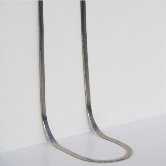 20”NEW 925 STERLING SILVER HERRINGBONE NECKLACE, NICE NECKLACE, CUTE NECKLACE - Picture 3 of 5